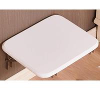 Chaise Pliante Slim-Mini Murale, Pliable et silencieuse, Tabouret de 6 cm d'épaisseur pour Hall d'entrée, Balcon ou vestiaire.(White)