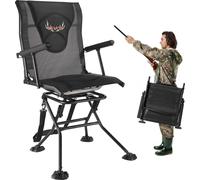 VEVOR Chaise de Chasse Pivotante à 360° Pliable avec Pieds Anti-enfoncement