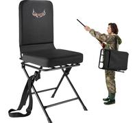 Chaise pliante VEVOR Chaise de camping Chaise de pêcheur avec dossier & bandoulière réglable Chaise pliante de jardin (136 kg de charge) rotation silencieuse à 360°, pour pique-nique jardin extérieur