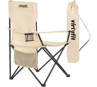 Chaise pliante VirtuFit Beige 55x55x90 cm Unisex
