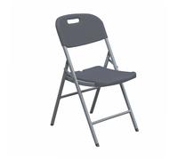 Chaise pliante WERKA PRO gris acier 250 kg