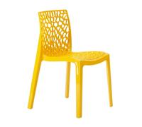 Chaise Polypropylène Design Nid d'Abeille de Jardin Bistrot Gruvyer Grand Soleil