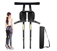 Chaise portable, pliable et invisible - Repose-jambes portable, siège ergonomique réglable en hauteur, tabouret compact et léger, dispositif de repos mains libres, design à sangle flexible | Pour