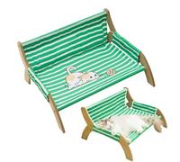 Chaise pour Chat - avec Un Motif à Rayures décoratives, apaisantes et Respirantes,Hamac de Repos pour Chaton | Sommeil, Vie en Appartement, foyers Multi-Chats, intérieur, extérieur