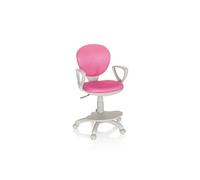 HJH Office Chaise de bureau enfant Kid Colour G1 671012 pivotante avec repose-pieds Rose/Gris