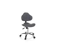 hjh OFFICE Chaise de Bureau Enfant KIDDY GTI-3 Tissu Gris foncé Chaise de Bureau Enfant Ergonomique, évolutive, 634134