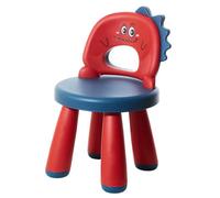 Chaise De Bureau Enfant En Plastique - Tabouret enfant - Fauteuil Enfant Et Bébé Ergonomique Confortable Légère Robuste - Adapté De 2 À 6 Ans - Facile À Nettoyer - Design Dinosaure - Petite Chaise