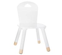 Chaise pour Enfant en Bois Blanc H 50 cm - Atmosphera