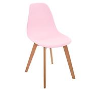 Chaise enfant pieds bois Atmosphera rose - Rose Rose