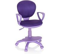 Chaise pivotante pour des enfants - hjh OFFICE - KID COLOUR - Violet - Tissu