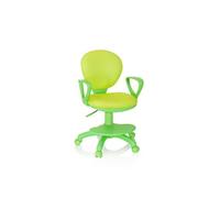 HJH Office Chaise de bureau Kid Colour 670979 – tissu vert, pivotante, assise réglable, repose-pieds