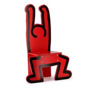 Chaise pour enfant - VILAC - Keith Haring rouge - Bois massif - Design contemporain