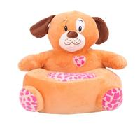 Chaise pour enfants en peluche, canapé-siège en peluche pour tout-petits avec motif de dessin animé, matériau en velours cristal doux, idéal pour la chambre d’enfant, l’espace de (Gros chien)