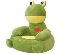 Chaise pour enfants en peluche Grenouille Verte Vert