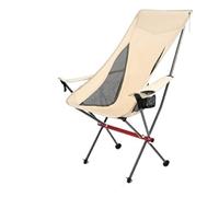 Chaise pour l'extérieur, camping en plein air, chaise de camping à haut dossier portable, ultra légère, chaise de randonnée pliable avec accoudoirs souples pour randonnée, pique-nique pour adultes (C)