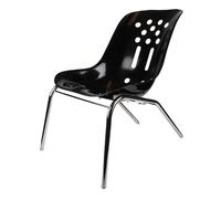Chaise Recliner Porsche 356 Speedster - Noir sur châssis chrome