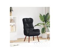 Fauteuil - Noir - Simili cuir - 1 place - Design contemporain