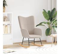 Chaise Relaxante vidaXL en Fabric léger Gris Curly
