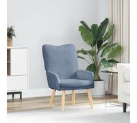 Chaise Relaxante Vidaxl En Tissu Cordon Bleu Bleu
