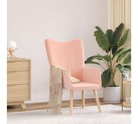 Chaise Relaxante Vidaxl En Tissu Curly Rose Rose