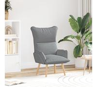 Chaise Relaxante Vidaxl En Tissu Gris Clair Gris