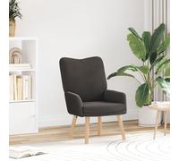 Chaise Relaxante Vidaxl Gris Foncé Tissu En Laine Bouclée Gris