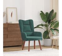 Chaise Relaxante Vidaxl Velours Vert Foncé Vert