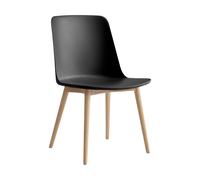 Chaise Rely HW71 piètement chêne WxHxD 48.5x81x53,5cm/with plastic glides