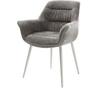Chaise-rembourrée Kaira-Flex 4 pieds coniques acier inoxydable bou oux