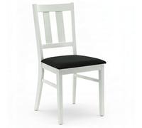 Chaise rembourrée noire blanche de hêtre pour la cuisine moderne de salle à manger de salon