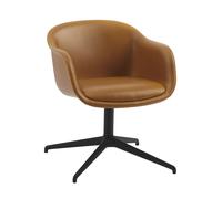 Chaise rembourrée pivotant Fiber Conference cuir WxHxD 63.5x77.5x60.5cm