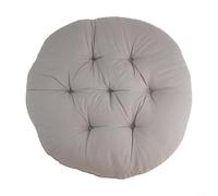 Chaise ronde à suspendre avec coque en tissu polyester et couche confortable en coton PP pour soutien du mouvement à bascule et circulation de l'air (C)