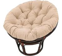 Chaise Ronde Coussin d'oreiller,Coussin à Bascule Pivotant,Coussin Fauteuil rotin,Doux et épais,pour l'intérieur/extérieur Coussins de siège de Jardin la Maison Terrasse(Kaki,120x120cm)