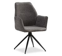 Chaise oeuf moderne chenille gris