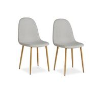 Chaise Salle Manger Lot De 2 - Gris