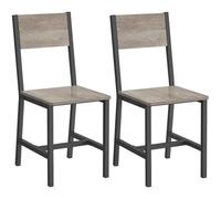 Chaise Salle à Manger Lot de 2 - VASAGLE - Style Industriel - Grège Chiné et Gris Mat