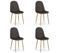 Chaise Salle Manger Lot De 4 - Anthracite