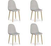 Chaise Salle à Manger Lot de 4 - Gris Gris G