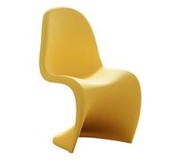 Chaise Salle a Manger Modernes et Transparentes, Tabouret élégant en Plastique Empilable, sans Assemblage, pour Table à Manger, Salon et Coiffeuse(Yellow)