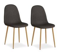 Chaise Salle Manger Lot De 2 - Anthracite