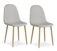 Chaise Salle Manger Lot De 2 - Gris