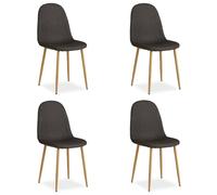 Chaise Salle Manger Lot De 4 - Anthracite
