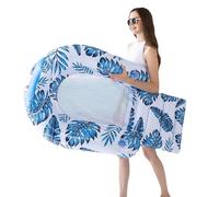 Chaise Salon Flottante Gonflable - Float De Piscine De Feuilles Tropicales | Appui-tête Et Eau De Repos Flotteur pour Bronzage du Soleil, Piscine, Plage, Fête Et Jouets D'été