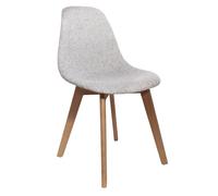 Chaise scandi en grosse maille flora -