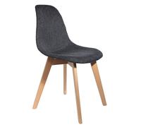 Chaise scandi en grosse maille flora -