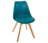 Chaise scandinave Baya bleu canard