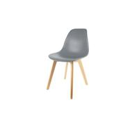 Chaise The Home Deco Factory Chaise Scandinave Coque Polypropylène Grise M2