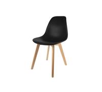 - Chaise scandinave Coque - H. 83 cm - Noir