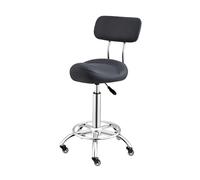 Chaise Selle avec pédale, Tabouret Mobile, Tabouret Selle relevable avec Dossier, Convient for la Maison, Le Bureau, Le Salon, la Boutique, capacité de Charge 330 LB(Color 1)