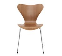 Chaise Série 7™ bois naturel chromed steel base